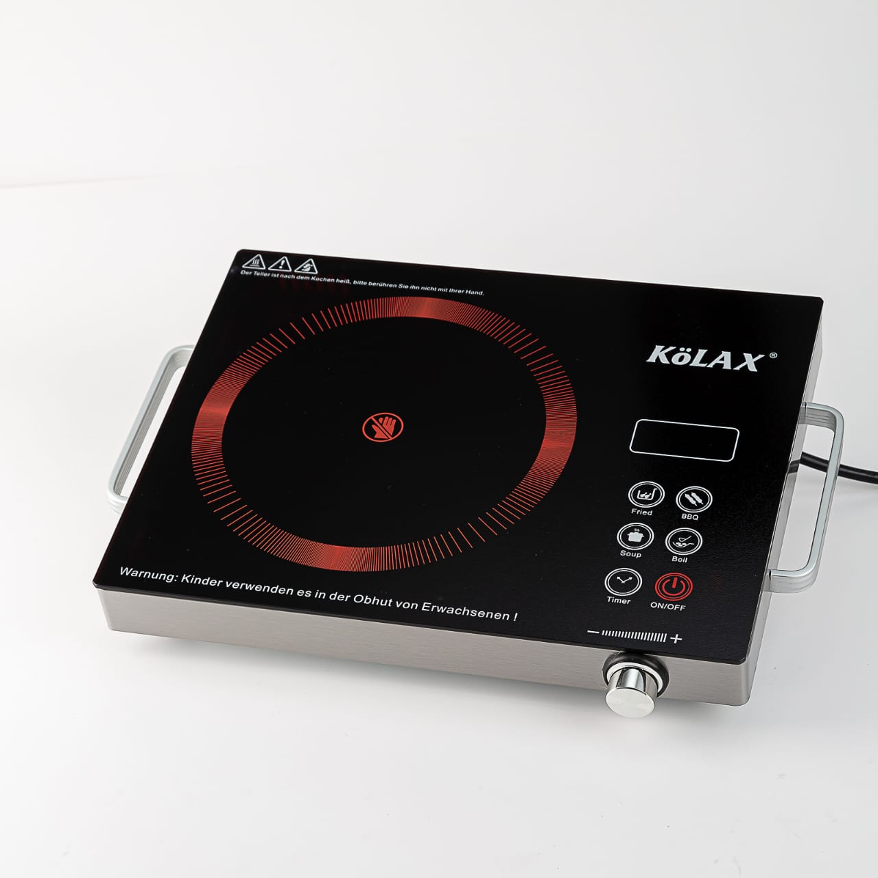 Germany Lot Hot Plate-901553 2200 Watt Portable Infrared Burner,with Timer and Touch Control Panel Adjustable Heating Power